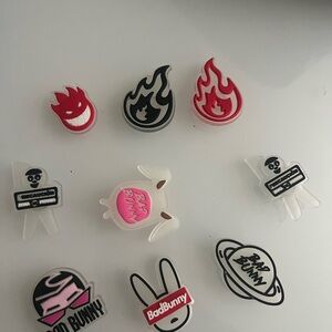 Bad Bunny Shoe Charms Set